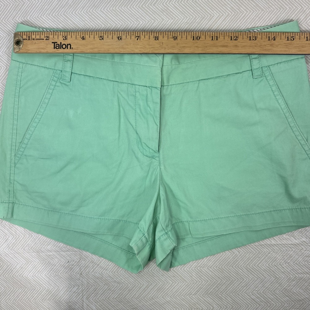 J. CREW Womens 4 Broken In Chino Shorts Green Cotton 30x3 100%Cotton Summer - Picture 4 of 8